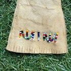 Vtg Skipper Size Clone Dress Leather Beads Soft Leather Native American Style