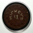 Mickey s Bar And Casino  1 Chip Las Vegas Casino Legends Hall Of Fame Chip