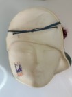 Clay Art 1980s Vintage Ceramic Face Mask Woman Hat Green Eyes