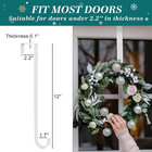 Wreath Hanger For Front Door For Halloween And Christmas Decorations 12 Inches M