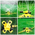 360   Automatic Rotating Garden Sprinkler  3-arms Lawn Sprinkler  Yard Sprinkler