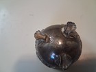 Antique Chinese Export Silver Dragon Lidded Bowls Pots Pair Yong He Signed Zuyin