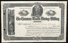 Very Scarce Vintage Stock Certificate 1910 Common-wealth Mining - Tombstone Az