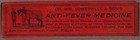 Small Dr  Wm  Somerville   Sons Anti-fever Medicine  Paper Label Bottle In Box