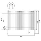 30-pack 10x7ft Heavy Duty Steel Fence Panel And Post 4-rail For Commercial Field