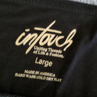 In Touch Brand Women Skirt L Solid Black Elastic Waist Stretch Made In The Usa