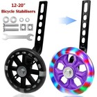 2pcs Children Bicycle Training Wheels W flash Light For 12 14 16 18 20inch Bike