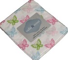 Sadie   Scout Fitted Crib Sheet 100  Cotton Pink Green Blue Butterfly Baby Gift