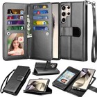 For Samsung Galaxy S25 S25 Plus S25 Ultra Wallet Case Card Holder Leather Cover