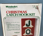 New Vintage Christmas Latch Hook Kit 27 X 12 Inches Joy Bells With Latch Tool