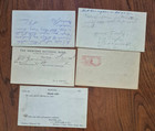 Lot Of 5 Us Postal Cards  Late 1800 s To Mid-1900 s  All Different Types 