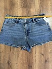 No Boundaries Mid Rise Blue Denim Shorts Size 12 2  Inseam Stretch 5-pocket