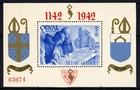 Belgium 1942 Rare Overprint See Note After Scott  B304 Perf imperf Mint Xf Og Nh