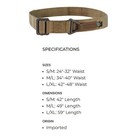 Condor Rbl-499 Tactical   Duty Equipment  Coyote Tan  Large