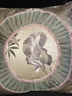 Croscill Home Iris Gold Floral Corded Throw Decorative Bed Pillow 18   
