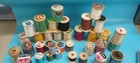 Vintage Lot Wood Spools Thread 35 Varieties Colors Sew  Quilt  e2148 Star Clark