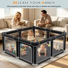 Playpen For Babies And Toddlers  50 x50  Portable Play Yard With Mat  Kids Colla