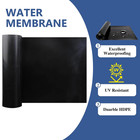 2 Rolls 50ft Black Waterproofing Membrane Black For Under Deck Drainage System  