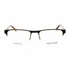 Cole Haan Men s Eyeglasses Black Metal Half Rim Rectangular Frame Ch4054 001