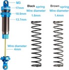 90mm 105mm 1 10 Rc Oil Shock Absorber For Slash 2wd Hoss bandit Parts Upgrade