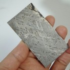 Natural Aletai Iron Meteorite 63 3 Grams Square Etch Thin Cut Slabs Glaze Seal