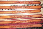 Vintage Western C m Co Tooled  embossed  Leather Belts 6 Pc Size 26 New