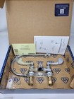 T s B-0892-133x Deck Mount Medical Faucet 4  Centers 4  Handles Swivel Gooseneck