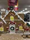 Christmas Sugared Iced Gingerbread Home Boy Girl And Trees New  House Decorated