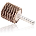 10 Pack 1 X 1 X 1 4 Shank Mounted Flap Wheels 80 Grit Aluminum Oxide Sanding