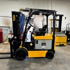2019 Yale Erc060vg 6000lb Used Electric Forklift Triple Mast Sideshift 36 Volts