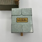 Vintage Ely Culbertson Metal Card Shuffler Uses 2 25 x3 5  Cards W box Euc