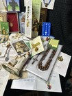 Catholic Religious Jewelry Lot Crosses-rosaries-medals-saints-bracelets-43 Items