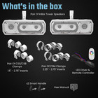 Noam Inbar-w Marine Tower Speakers     Slim Wide-profile Tower Speakers Rgb Led