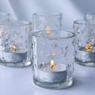 Votive Candle Holders Bulk Sparkle Stars Design For Centerpiece Table Decorat   