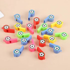 24pcs Colorful Soccer Whistles Party Favor Set For Kids