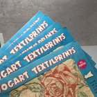 Vtg Mcm Floral Vogart Textilprints Transfer Patterns Iron On Flowers Roses