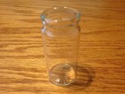 Blooze Bottle Glass Guitar Slide - Short 2  Clear W  Lip - Sc2 - New 