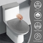 Toilet Lid Cover And Toilet Tank Cover Stretch Toilet Covers Set For Bathroom