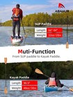 4-piece Sup Paddle kayak Oar  Adjustable Stand Up Paddleboard Paddles  Lightw   