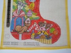 Vintage Silver Needle Lollipop Chipmunks Seal 19  Stocking Hp Needlepoint Canvas