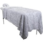 Forpro Premium Designer Flannel 3-piece Massage Sheet Set Island Tranquility    