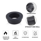 5mm-201 5mm Silicone Rubber Grommet Plug Bungs Cable Wiring Protect Bushes Black