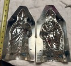 Antique German Chocolate Mold Father Christmas St Nicholas  Ges Gesch 9 Inch