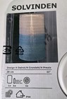 Ikea Solvinden 11  Solar Power Led Hanging Outdoor Lantern White Aqua Cylinder 
