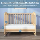 Mini Crib Mattress  38x24x4 Inch Portable Crib Mattress  Two-stage Memory Foam 