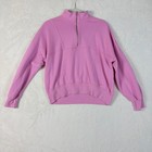 Abercrombie Kids Sweatsuit Set Girls 15 16 Pink Excellent Quarter Zip Joggers