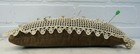 Antique Vintage Crochet And Velvet Pin Cushion Long W  Pins 10  Long