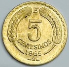 1965 Chile 5 Centesimos Km  190 Uncirculated Condition