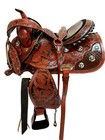 Cowboy Western Saddle 15 16 17 Pleasure Horse Racer Barrel Trail Leather Package