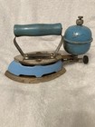 Vintage Coleman Fabric Iron Instant-lite Kerosene Gas Model 4a Baby Blue Antique